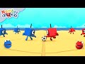 Exciting football highlights  learn to count  30 mins of maths for kids  numberblocks