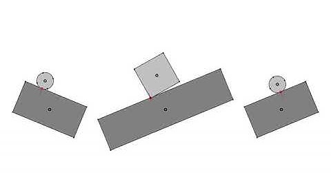 Rigid Body Physics Engine - Friction Before and After
