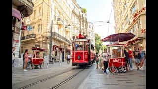 Площадь Таксим, ул Истикляль,  Стамбул, Taksim Square, Istiklâl Caddesi, Istanbul, Turkey 2021/07/04