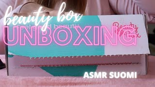 ASMR SUOMI??? Unboksaus TheVeganKind Subscription Beauty Box June-July 2021 Whispering in Finnish