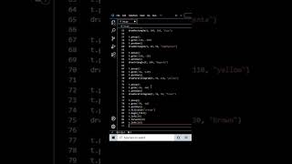 Draw hut using turtle 🐢 in python | #shots
