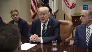 President Trump Leads a Listening Session on Veterans' Affairs