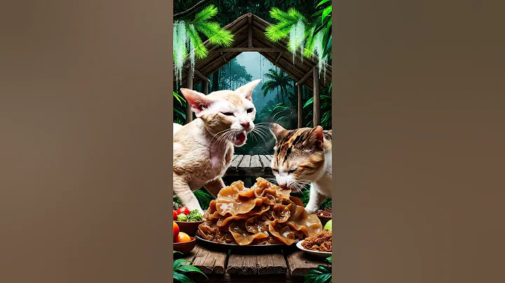 Video 11666381: devon rex cat, calico cat, cat eating