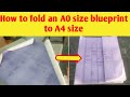 How to fold an A0 Size drawing to A4 size | Basic Civil Engineering Tips | CG360°
