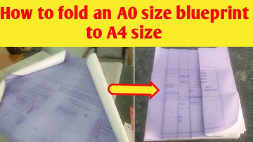 How to fold an A0 Size drawing to A4 size | Basic Civil Engineering Tips | CG360°