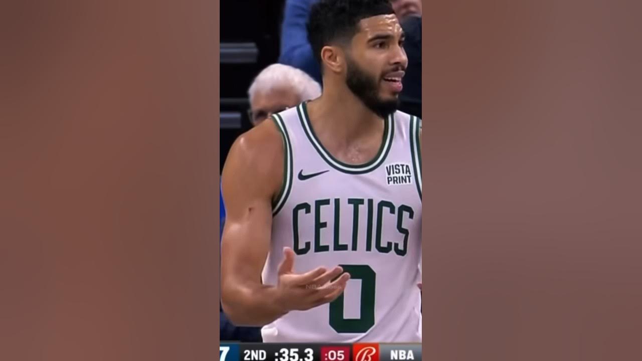 Jayson Tatum got a tech for hanging on the rim nba YouTube