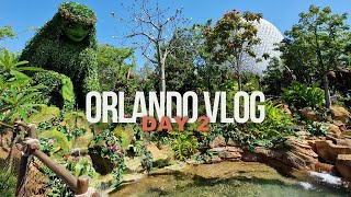 Day 2 April 2024 Disney World Vlogs | Epcot Flower & Garden Festival