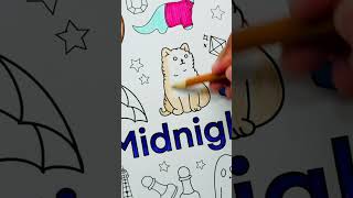 Color with me 💙🛋️ Midnights Taylor Swift Coloring page #adultcoloring