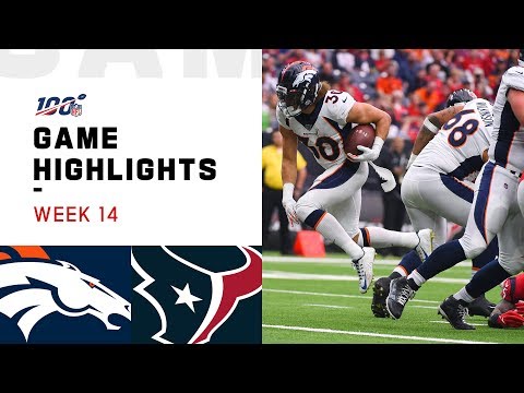 Broncos vs. Texans Week 14 Highlights | NFL 2019