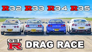 EVERY Nissan GTR DRAG RACE!