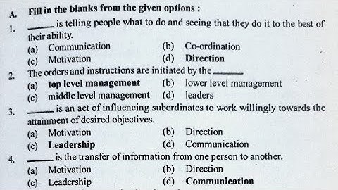 TYBCOM SEM-VI | IDOL |MANAGEMENT AND ORGANIZATION DEVELOPMENT | MANAN PRAKASHAN MCQ