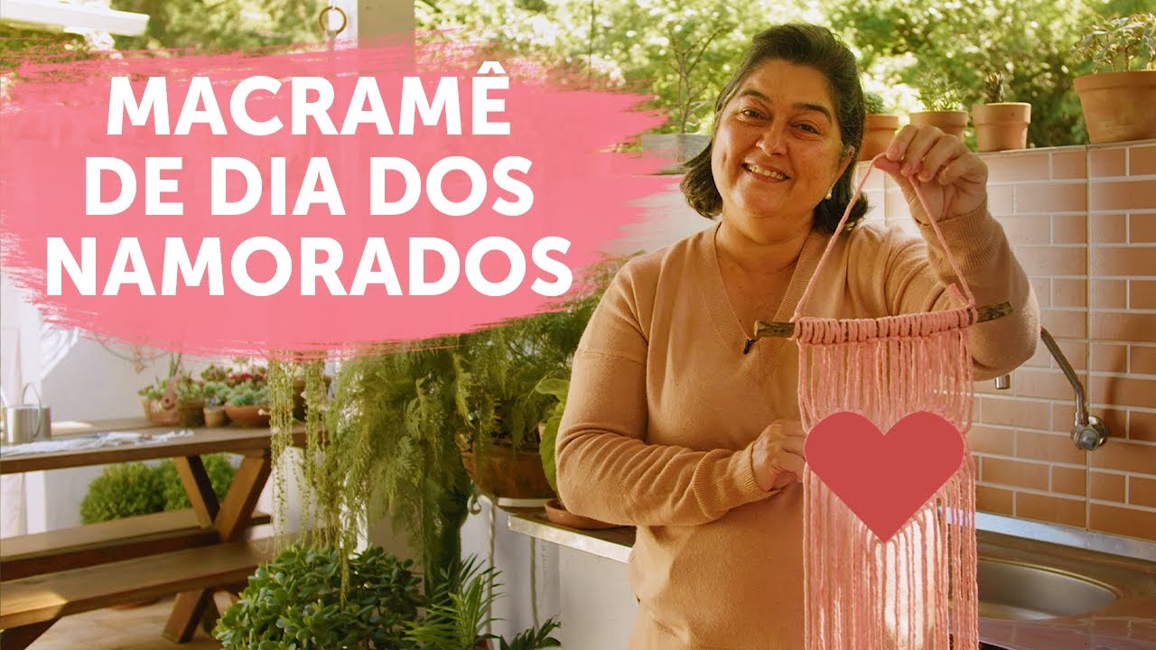 Macramê de Dia dos Namorados - Painel de Coração | Tutorial Passo a Passo