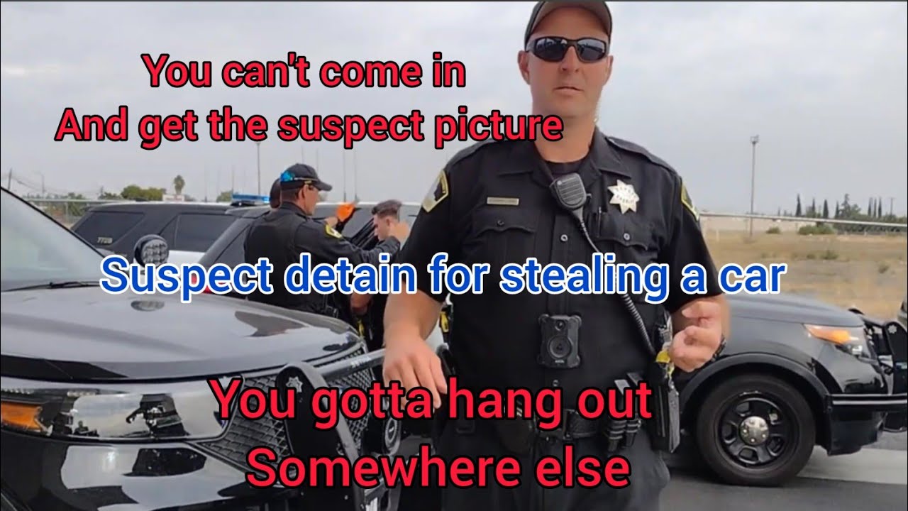 SUSPECT ARRESTED FOR STEALING A CAR - YouTube