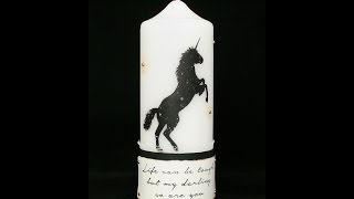 Visible image altered candle