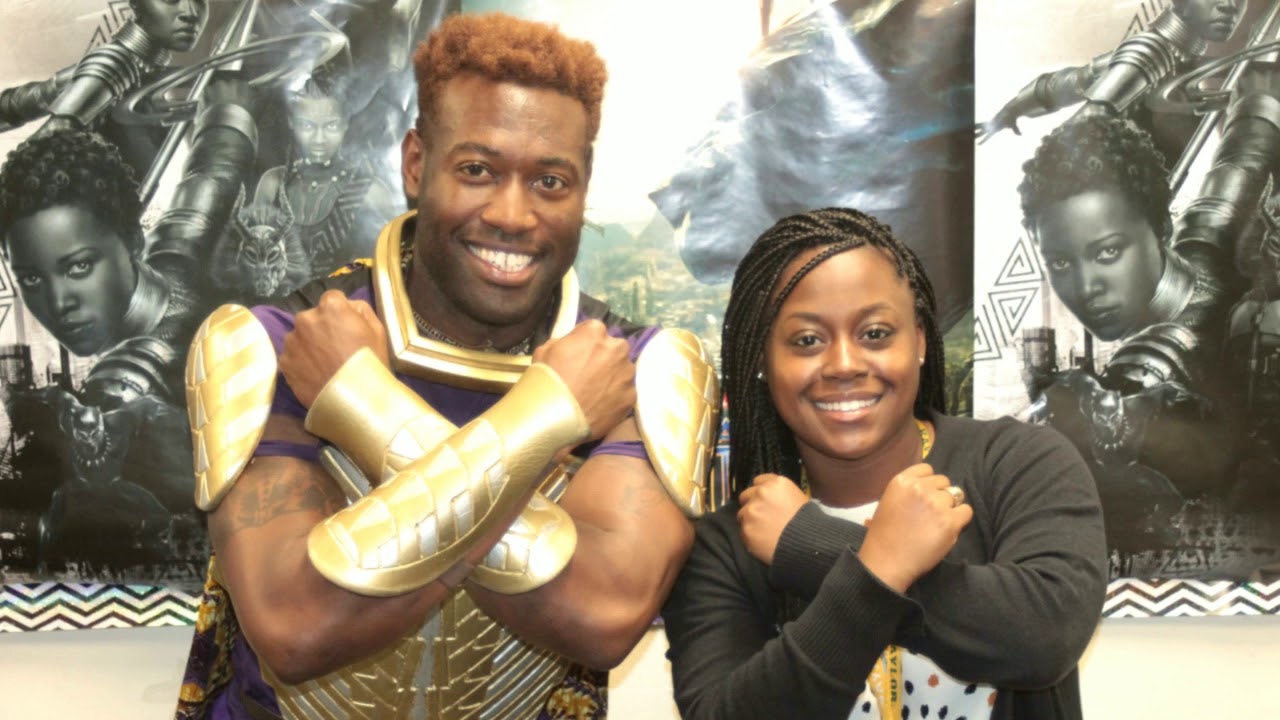 Hassan Rasheed Kings Gaurd from The Black Panther Movie at DeSoto East ...