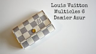 Louis Vuitton key holder/ Multicles 6 Damier Azur Reveal and Initial Review