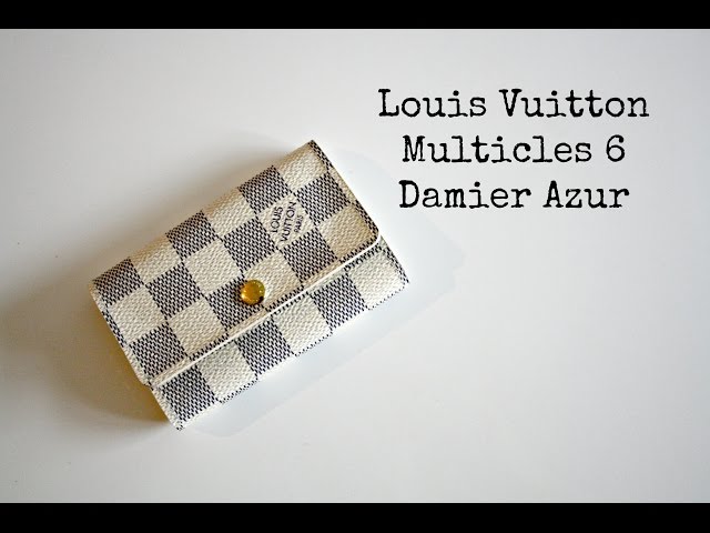 Louis Vuitton key holder/ Multicles 6 Damier Azur Reveal and