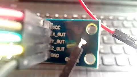 Adxl 335 with arduino complete working