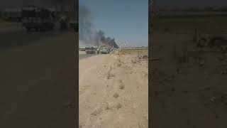 عاجل قصف امريكي يطال نقاط الحشد الشعبي في منطقة الشريط الحدودي العراقي السوري