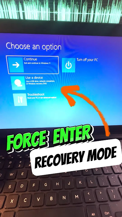 How to Enter Recovery Mode When Nothing Else Works #windows11 #tech #bluescreenerror #shorts
