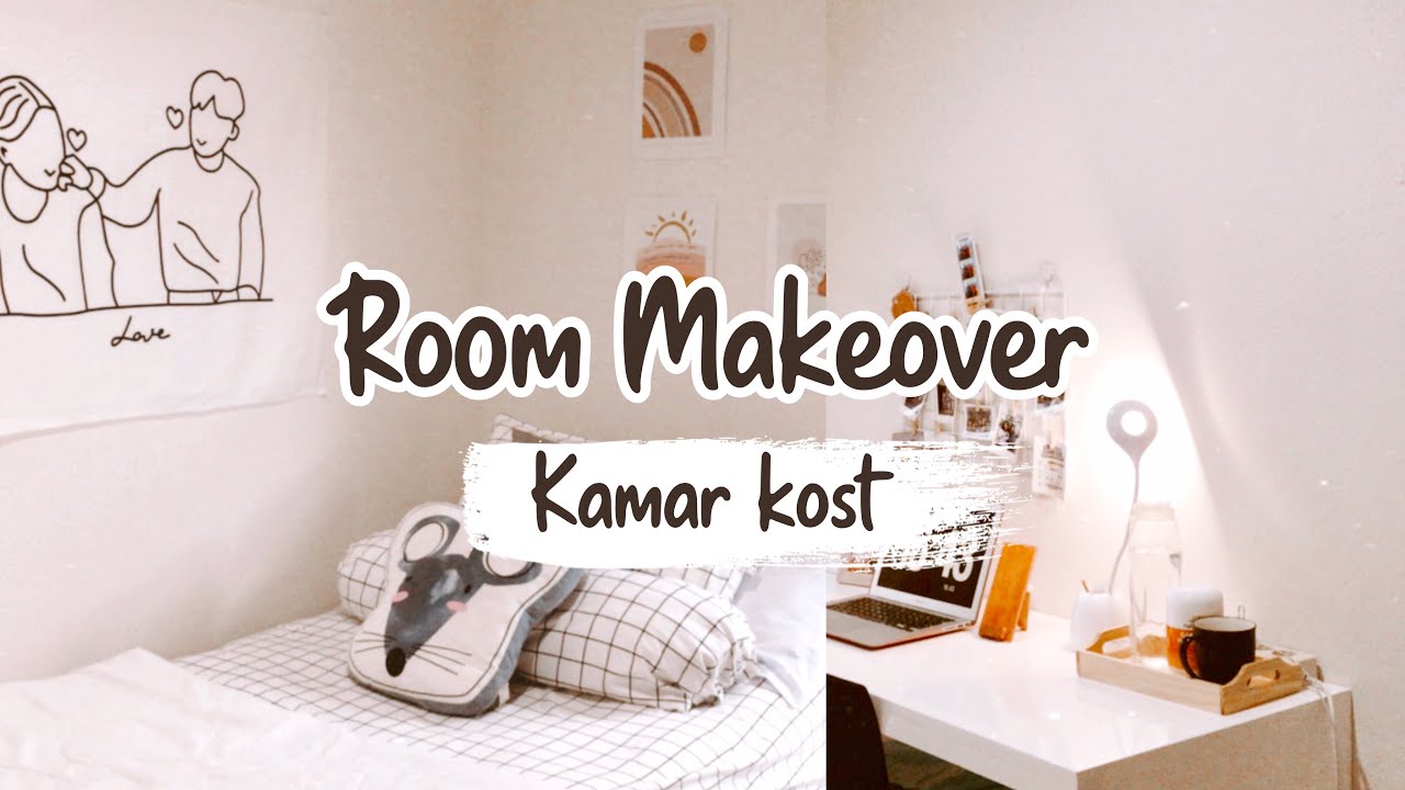 Bedroom Makeover (INDONESIA) // Makeover Kamar Kos 2,7 x 3 m² - Korean bedroom inspiration