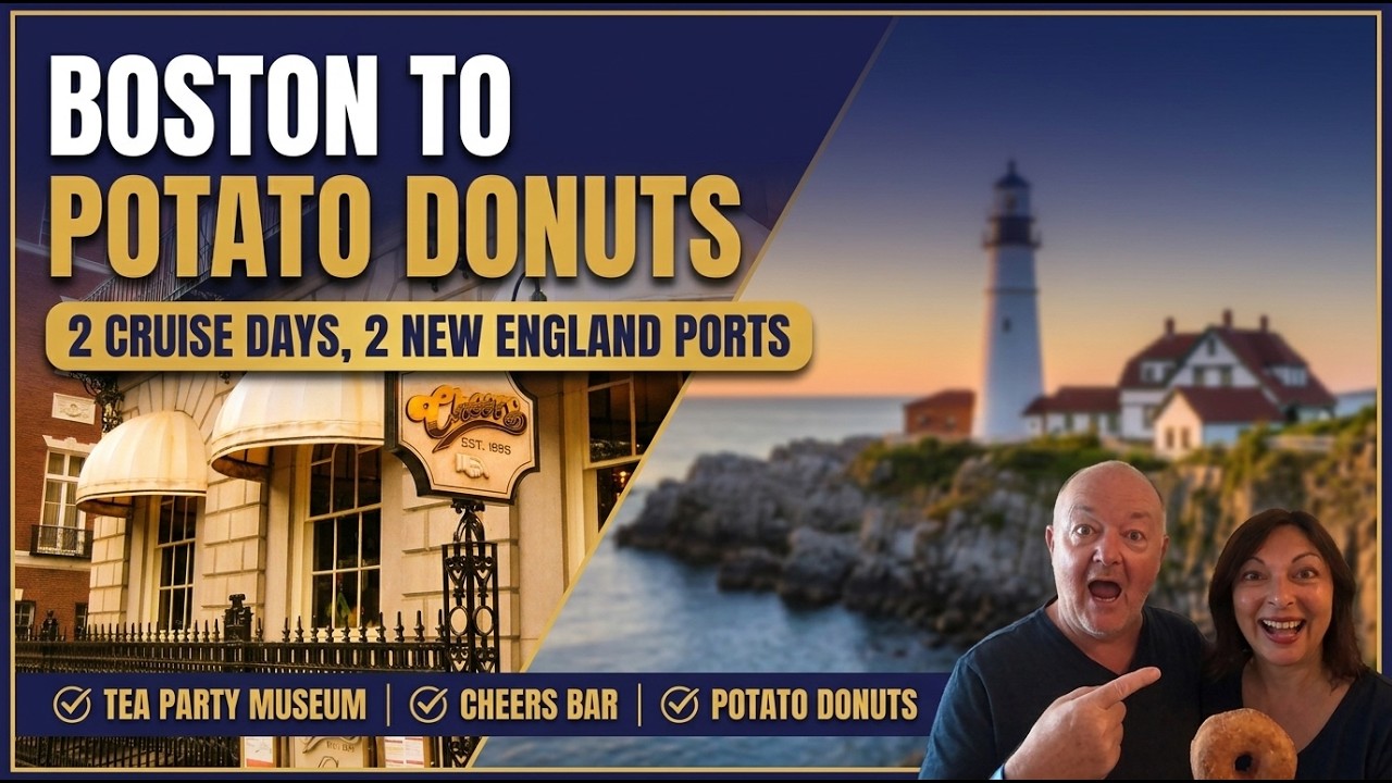 Boston & Portland, Maine: Tea Party, Cheers Bar & Potato Donuts (Cruise Vlog)
