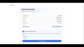 How To Generate A Quote