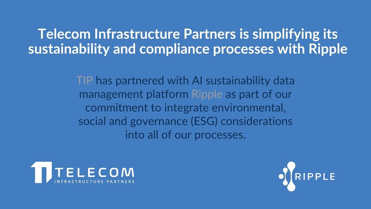 Telecom Infrastructure Partners Streamlines Sustainability and ...