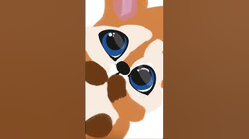 Drawing a cute baby fox 🦊 in procreate #art #drawing #learning #quickdrawing #procreateart #cute