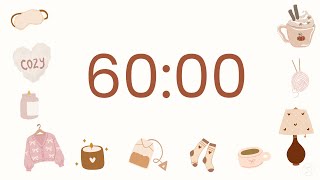 60 Minutes Countdown Timer - 1 hour | No music | Focus | Study | Power Hour