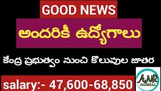 LATEST JOBS IN AP AND TS CENTRAL GOVT JOBS /  INTER, DEGREE BASE JOBS IN AP,TS