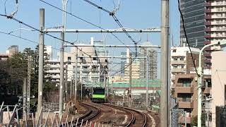 【JRヤマハンド】E235系トウ45編成内回り電車　通過シーン