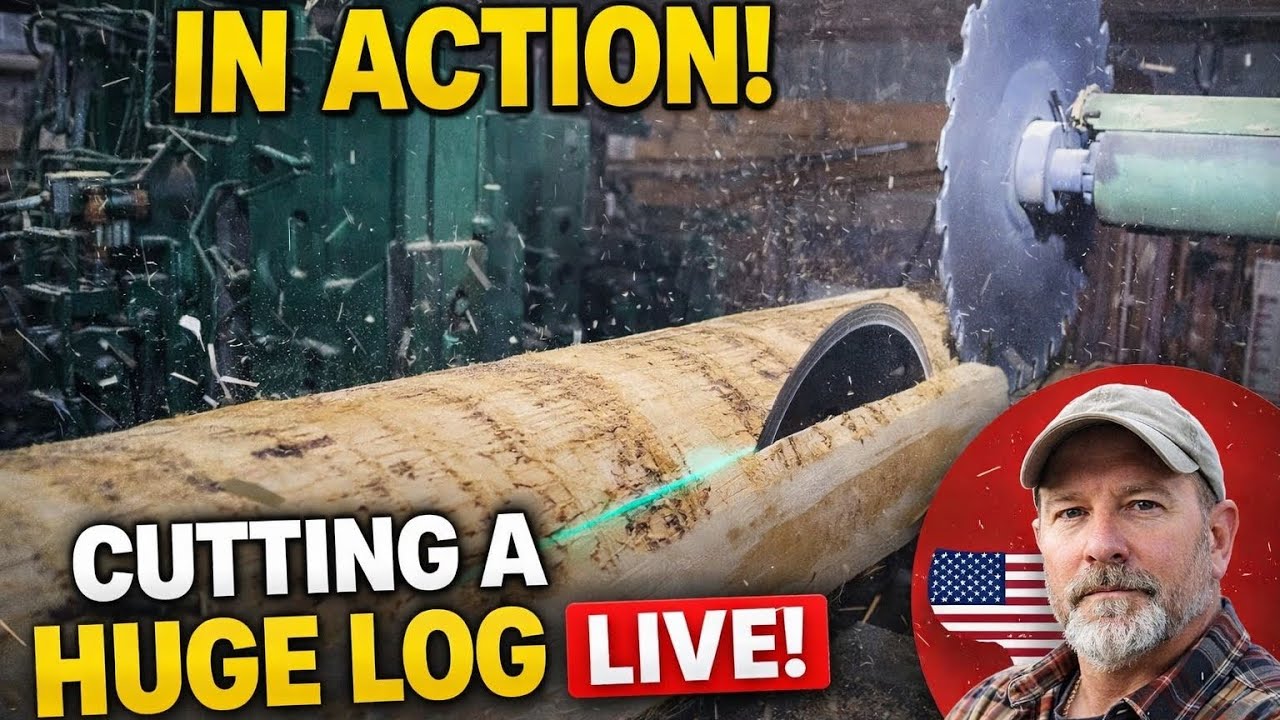 Incredible Log Cutting Process | Giant Circular Saw Sawmill Machine