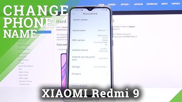 Rename XIAOMI Redmi 9 – Change Smartphone Name