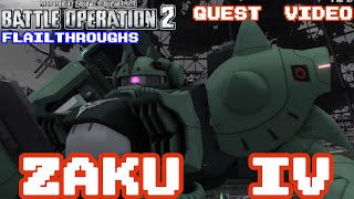 Gundam Battle Operation 2 SUPER FAST Guest Video: AMS-116 Zaku IV