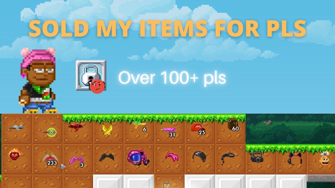 SELLING MY ITEMS | GOT OVER 100PL | Pixel Worlds - YouTube