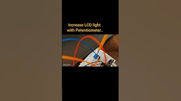 Arduino Ultrasonic Object Detection with LCD & Potentiometer Brightness Control #arduino #electronic