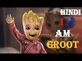 Baby Groot Scene in Hindi From Guardians of the Galaxy 2