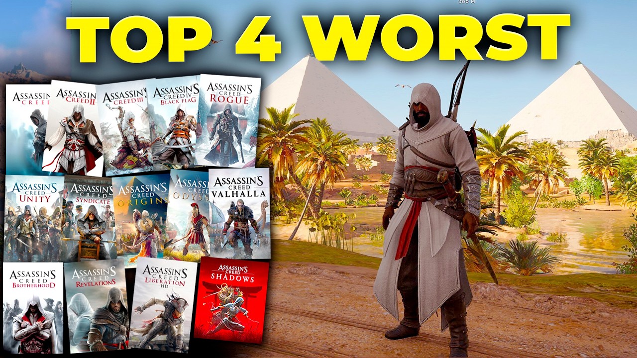I Replayed Every Assassin’s Creed Game… (These Are the 4 Worst)