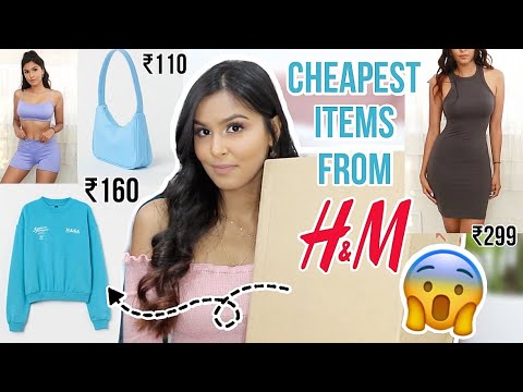 I bought the cheapest items from hnm,Mridul sharma,Shopping challenge,Affordable clothing haul,Hnm haul,Outfits under 1000,Cheapest,Indian youtuber,India,Mumbai,Hnm haul 2021