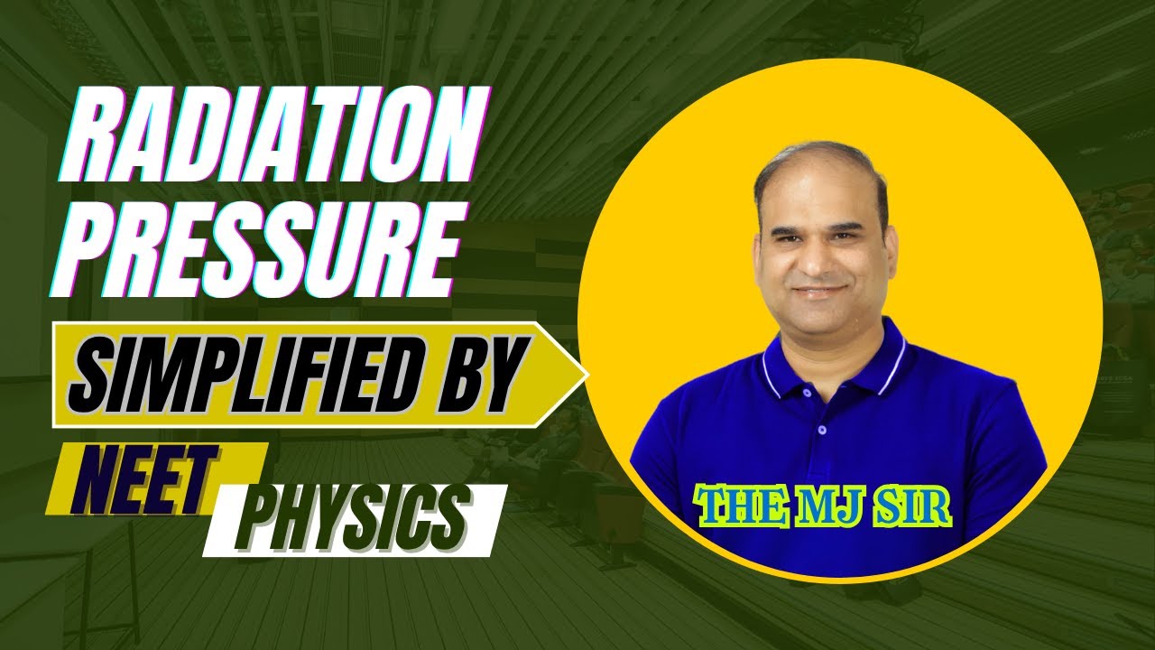 Radiation Pressure in Oblique Incidence Explained | MJ Sir | NEET/JEE Physics