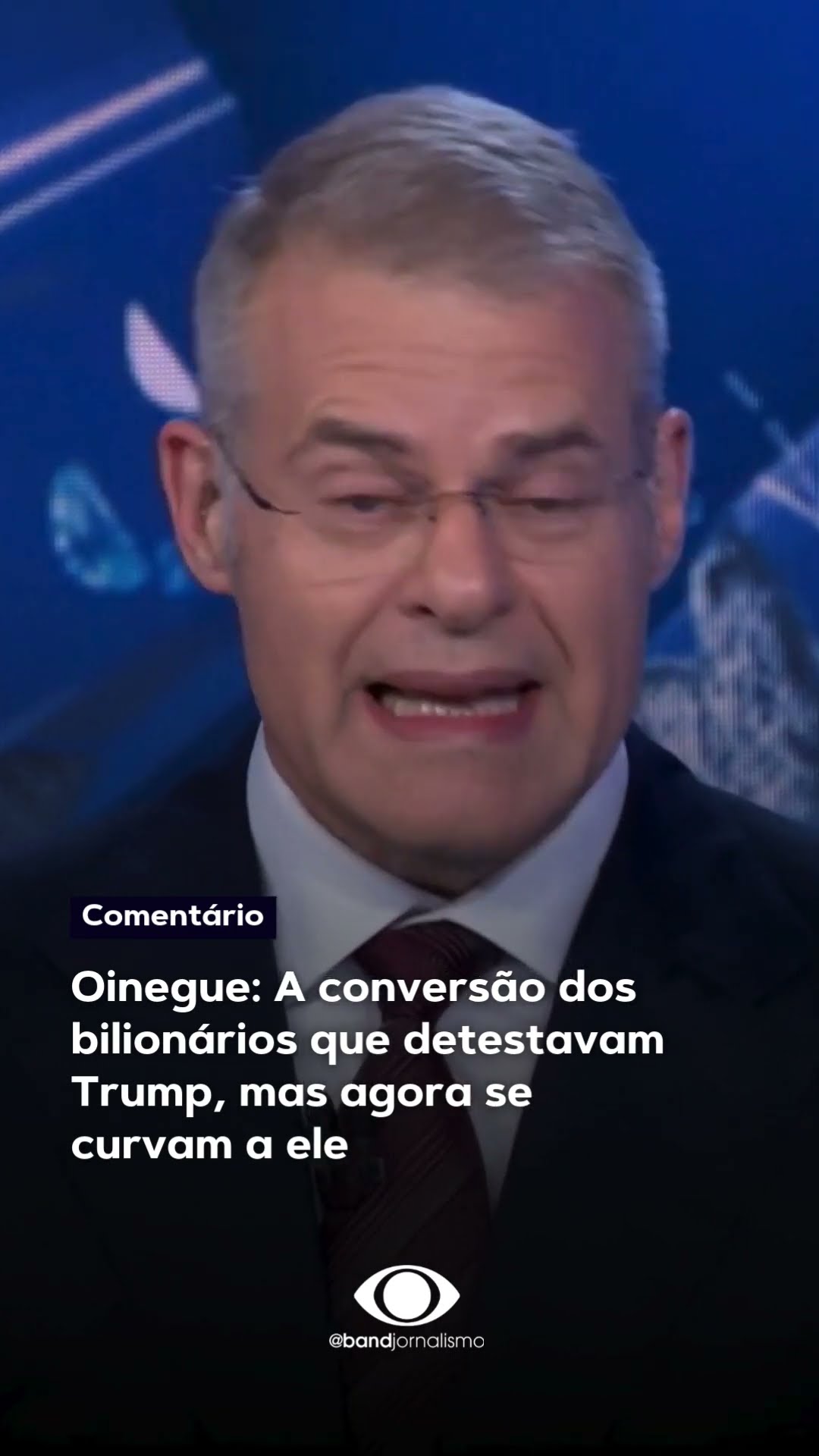 Oinegue: A conversão dos bilionários que detestavam Trump, mas agora se curvam a ele #shorts