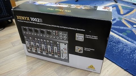 Behringer XENYX 1002B Unboxing and Test