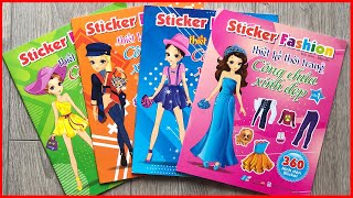 Sch Dn Hnh Thit K Thi Trang Cng Cha Xinh p Sticker Fashion Tp 1 chim Xinh