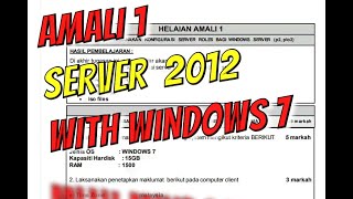 Amali 1 Server windows configuration with windows 7