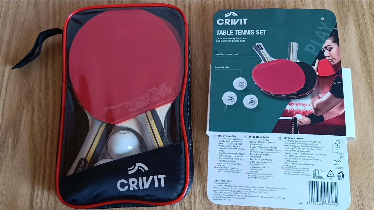 Lidl Racket Crivit Reket za stolni tenis iz Lidl - YouTube