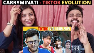 Tiktok evolution - carryminati | indian reaction madness before vs