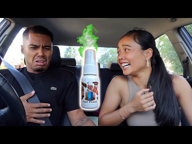 He almost Throws Up!! ( FART SPRAY PRANK), He almost Throws Up!! ( FART SPRAY  PRANK), By Kristen and Reafe