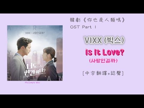 [中字翻譯+認聲] VIXX (빅스) - Is it Love? 사랑인걸까? (你也是人類嗎/Are You Human Too/너도 인간이니) OST Part 1