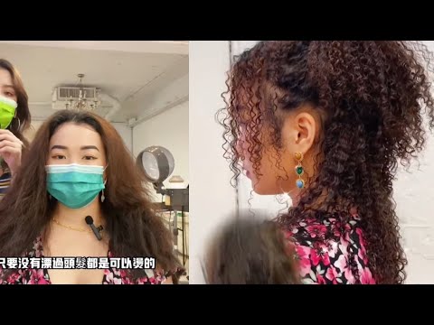 Ashlee🐝 就算是自然捲￼｜辣妹￼可是不會隨便燙直的｜自然捲來燙爆炸頭￼